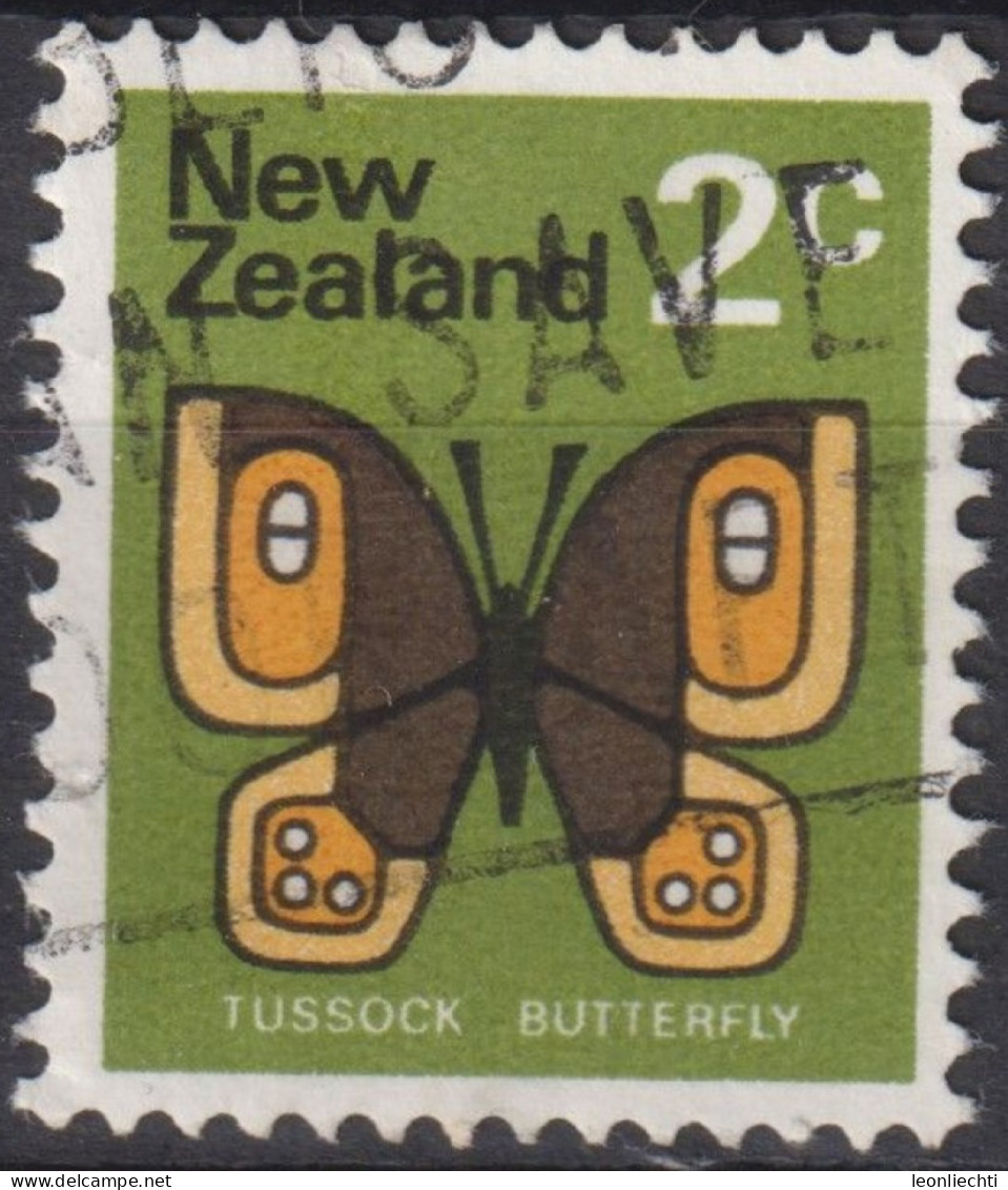 1973 Neuseeland ° Mi:NZ 519Z, Sn:NZ 534, Yt:NZ 510b, Ohne WZ, Common Tussock (Argyrophenga Antipodum) - Oblitérés