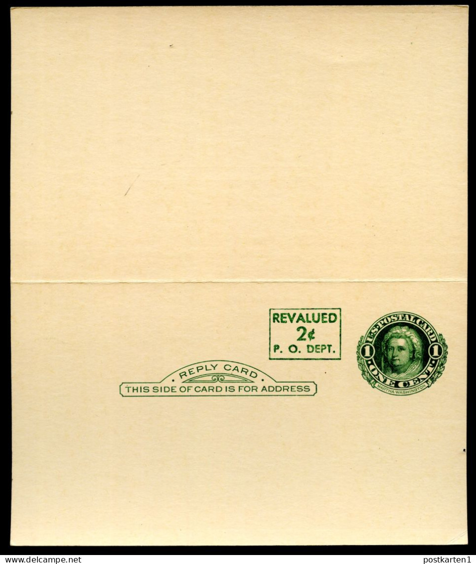 UY15 Surcharge Type 2 Postal Card With Reply Mint 1952 Cat.$110.00 - 1941-60