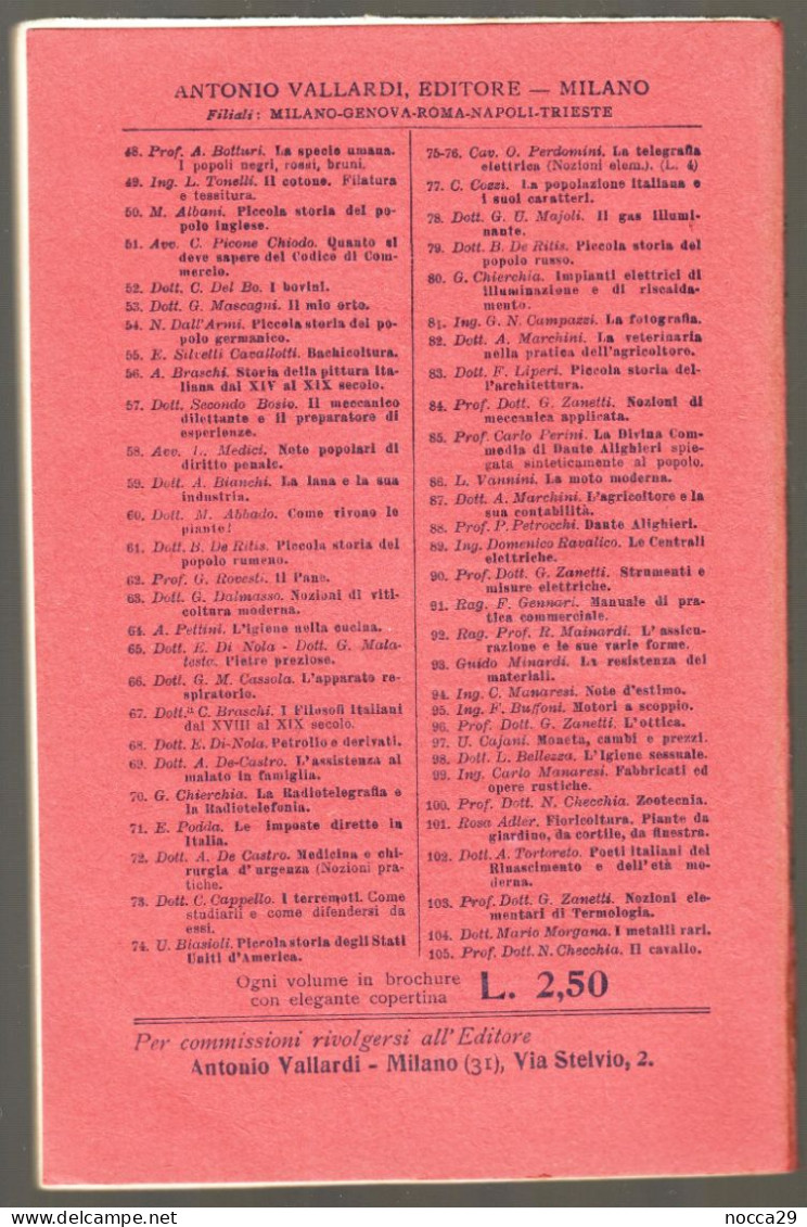 LIBRO - PICCOLA STORIA DEL POPOLO BRASILIANO - 1923 - VALLARDI EDITORE - AUTORE G. MONACHESI (STAMP327) - Toursim & Travels