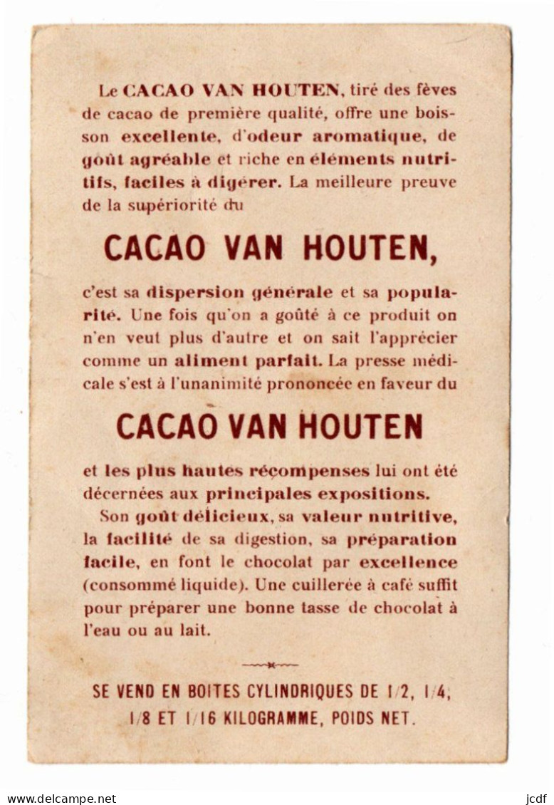 CHROMO - Cacao Van Houten - Garçon Et Fillette Feuilletant Un Livre - Van Houten