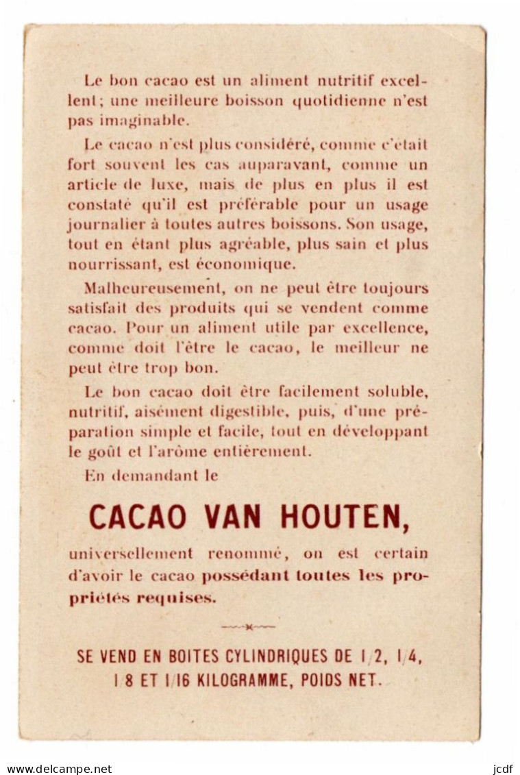 CHROMO - Cacao Van Houten - Garçon Et Fillette Dégustant Leur Tasse De Cacao - Van Houten