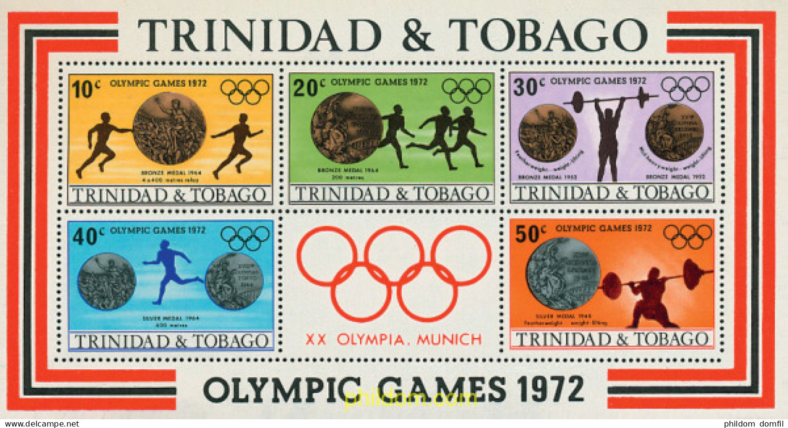 54312 MNH TRINIDAD Y TOBAGO 1972 20 JUEGOS OLIMPICOS VERANO MUNICH 1972 - Trinidad En Tobago (1962-...)