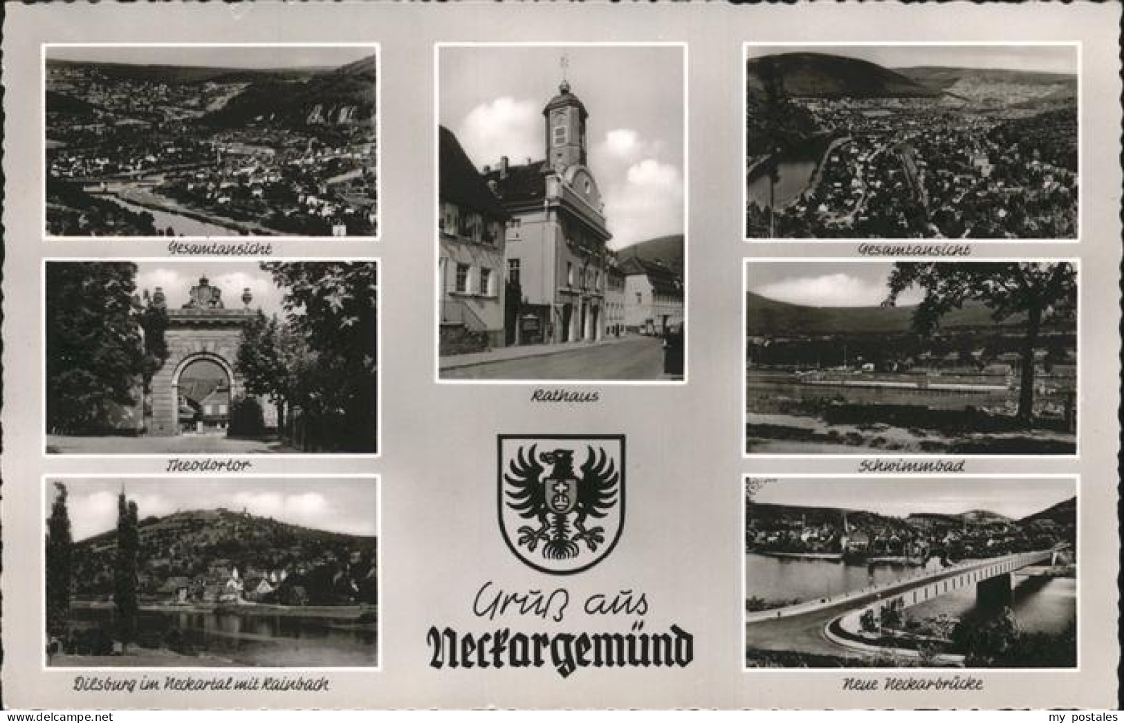 41258361 Neckargemuend Wappen Schwimmbad Neckarbruecke Rathaus Theodortor Neckar - Neckargemuend