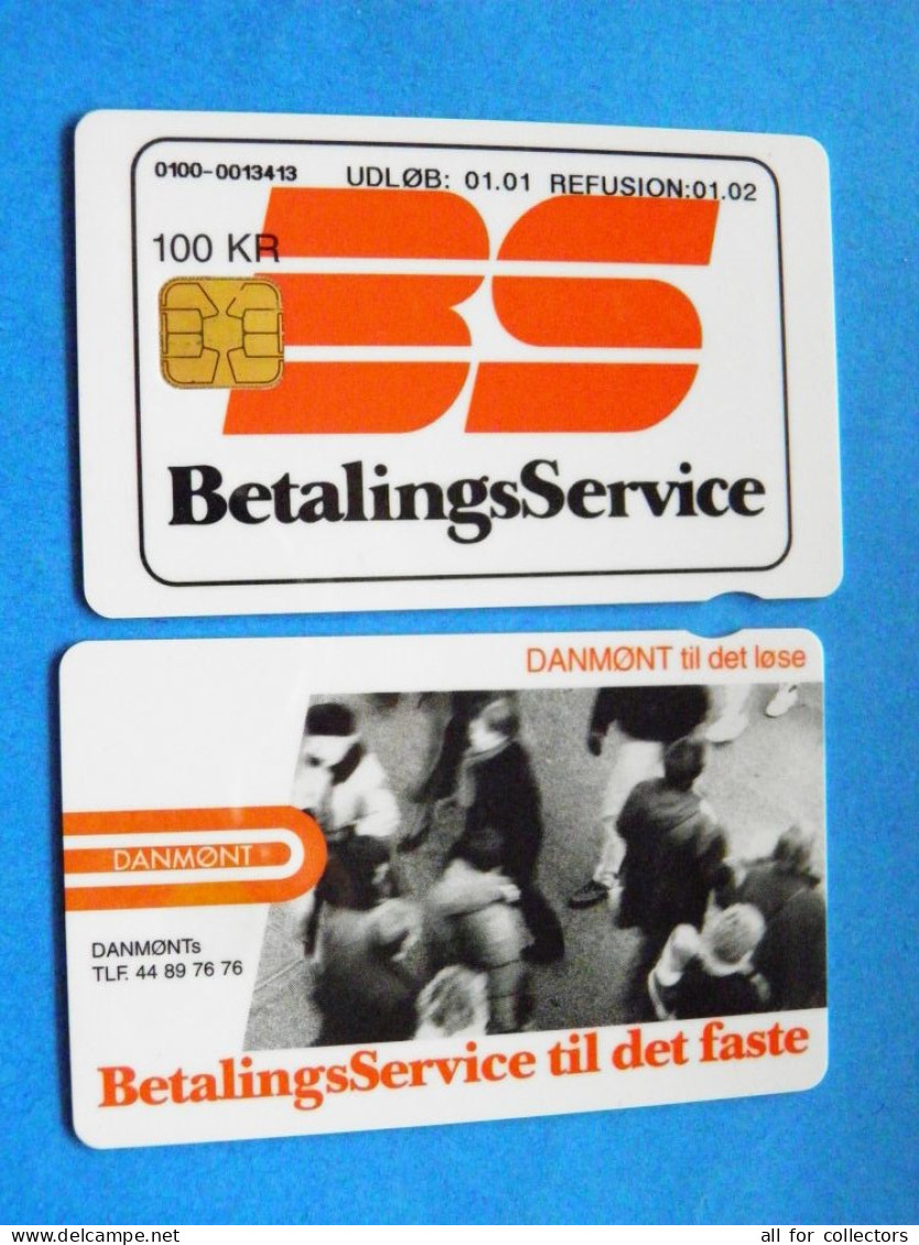 CHIP Phonecard Denmark Danmont Bs Betalings Service 100 Kroner 11.02 - Denmark