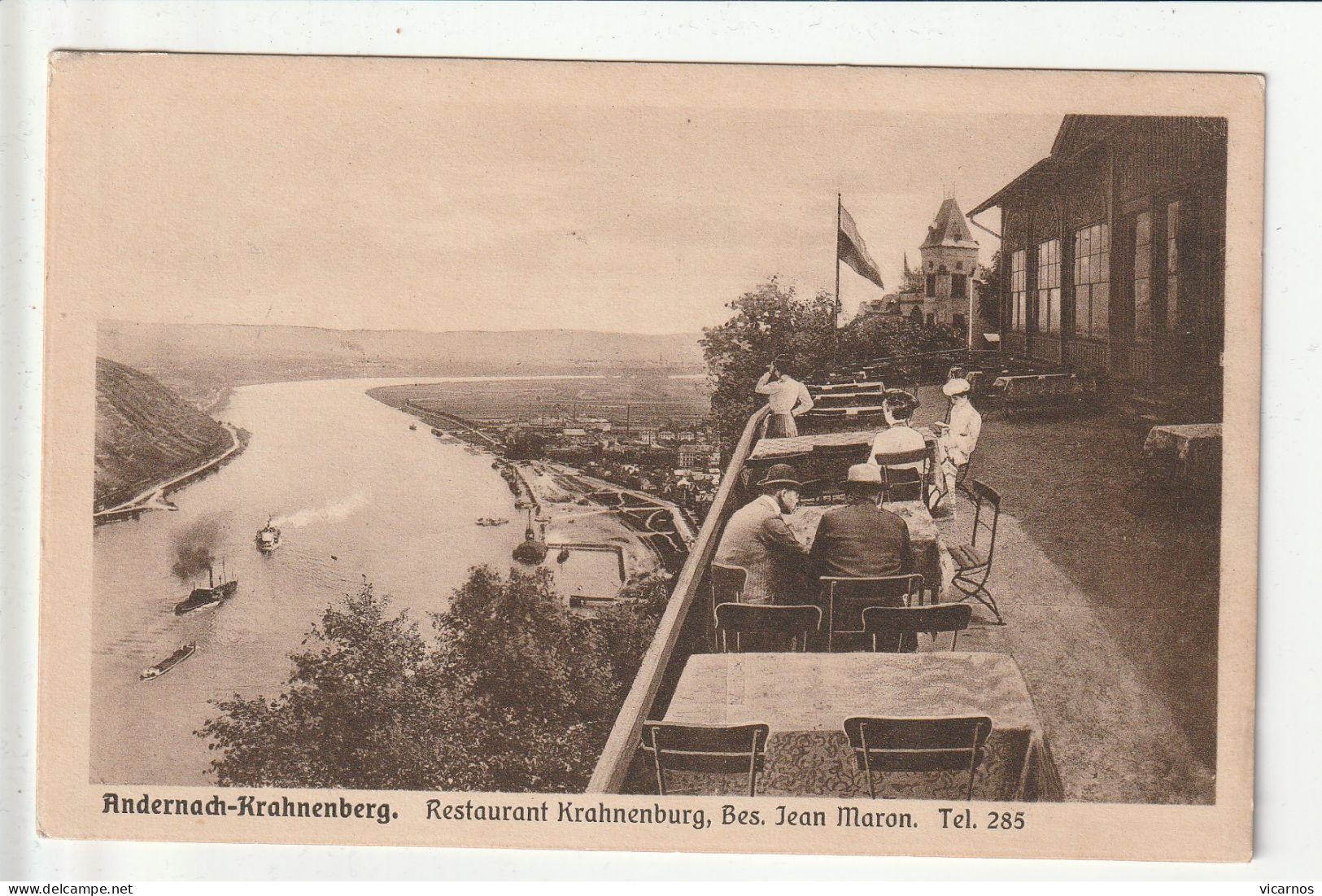 CP ALLEMAGNE ANDERNACH KRAHNENBERG Restaurant Krahnenburg Bes Jean Marron - Andernach