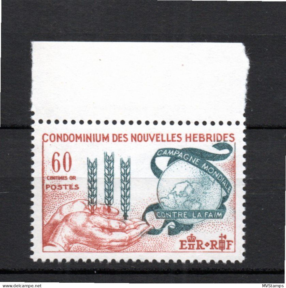 New Hebrides 1963 Old Hunger/Maps Stamp (Michel 195) MNH - Ungebraucht