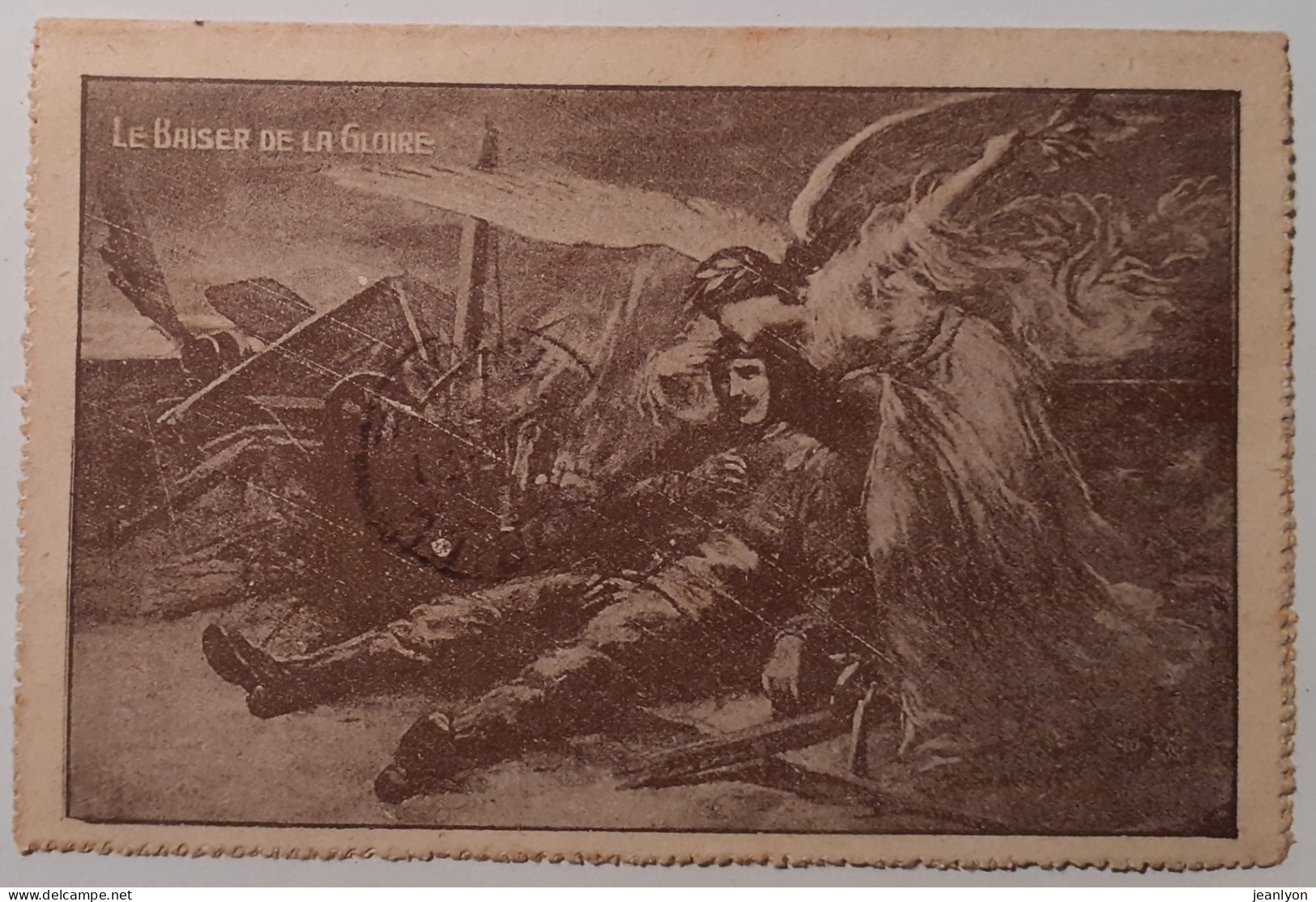 ALSACE / MILITAIRE - Baiser De La Gloire Au Verso - Carte Lettre Militaire Avec Cachet 4eme Régiment Génie - Guerre (timbres De)