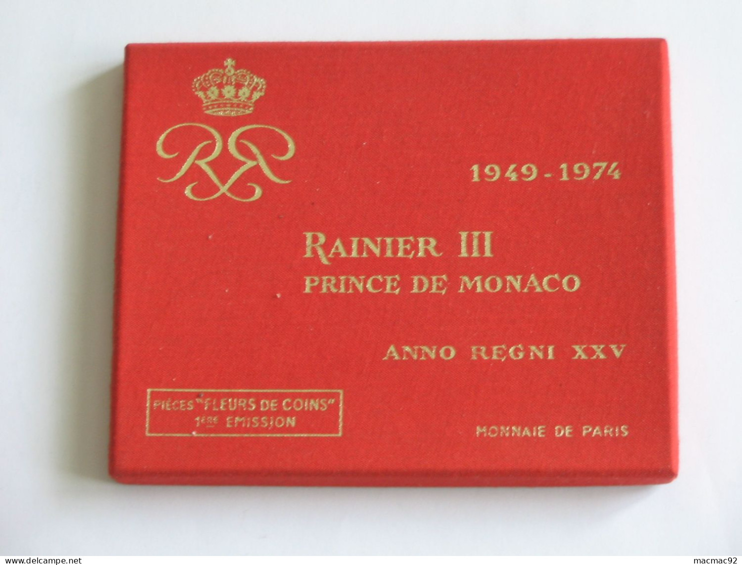 MONACO - Coffret Série FLEURS DE COINS 1 Ere Emission 1974 - RAINIER III    **** EN ACHAT IMMEDIAT   **** - Uncirculated