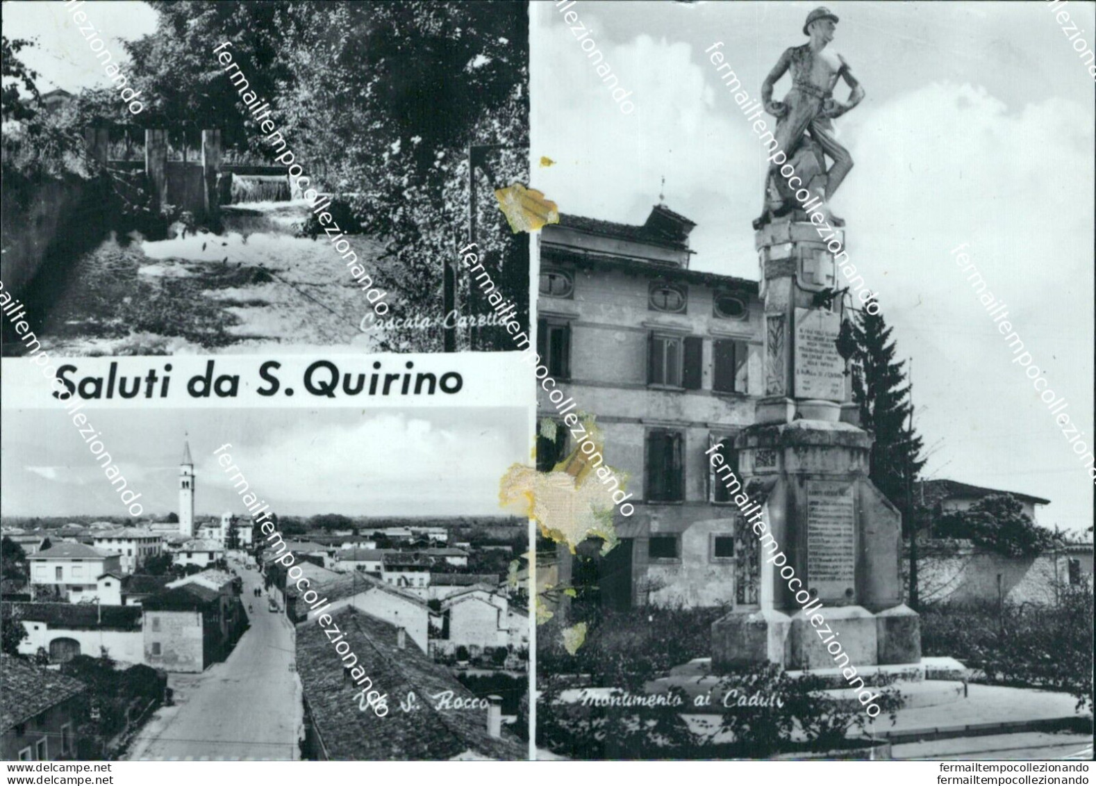 Cd165 Cartolina Saluti Da S.quirino Provincia Di Pordenone - Pordenone