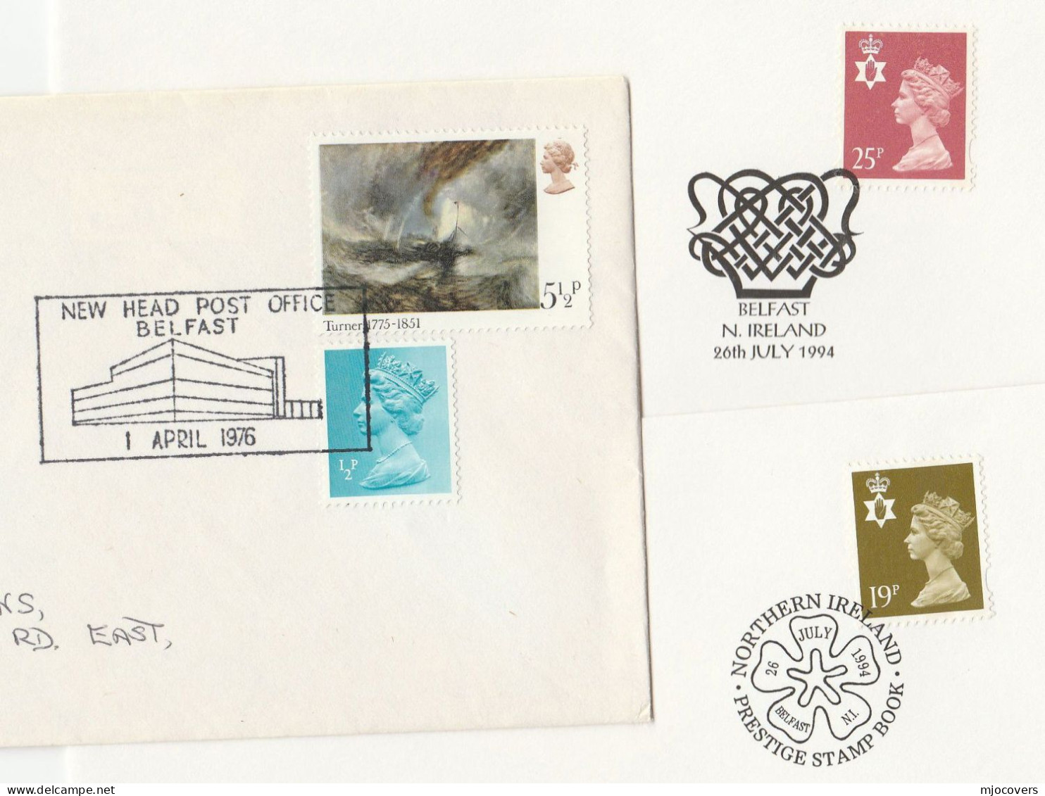BELFAST Covers GB Stamps Cover Northern Ireland - Irlanda Del Norte