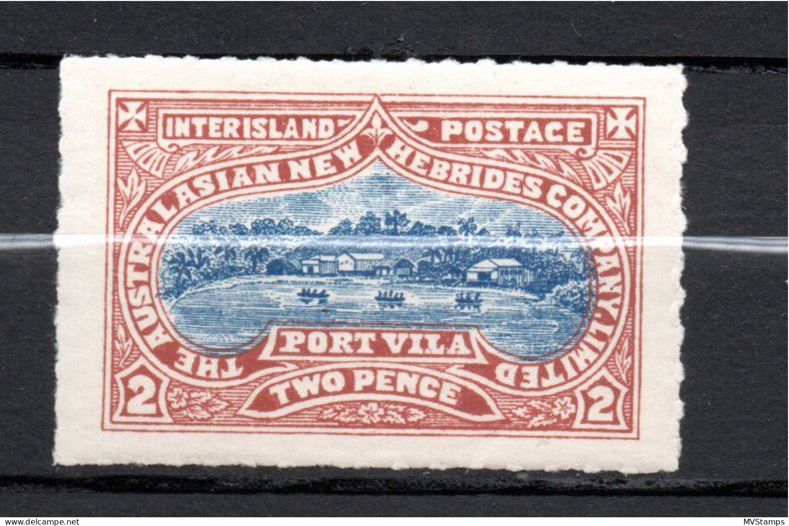 New Hebrides 1897 Old Australasian-New Hebrides Company Ltd Stamp (Michel II) MLH - Ungebraucht