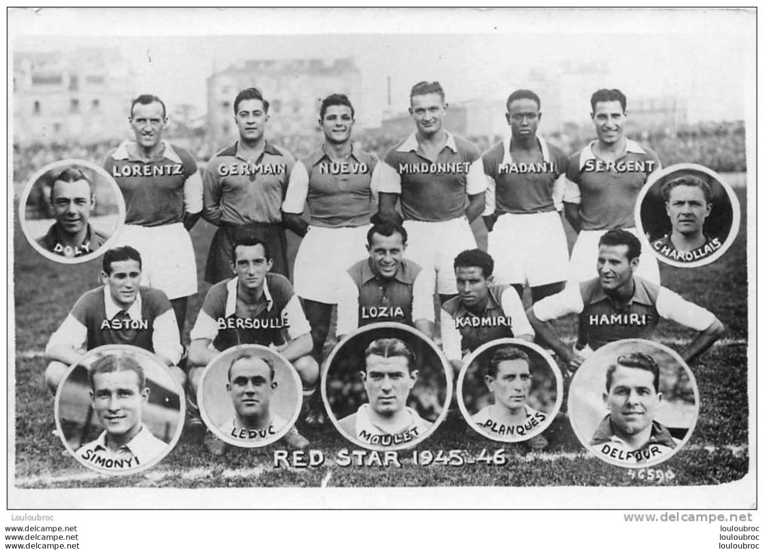 75 PARIS EQUIPE DE FOOTBALL DU RED STAR 1945-1946 REF A - Otros & Sin Clasificación
