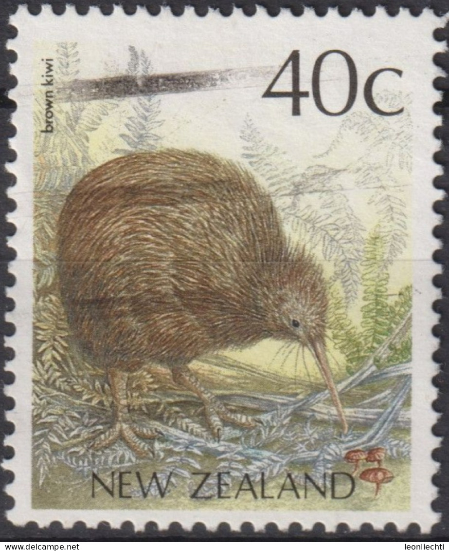 1988 Neuseeland ° Mi:NZ 1051A, Sn:NZ 923, Yt:NZ 1014, Brown Kiwi (Apteryx Australis) - Oblitérés