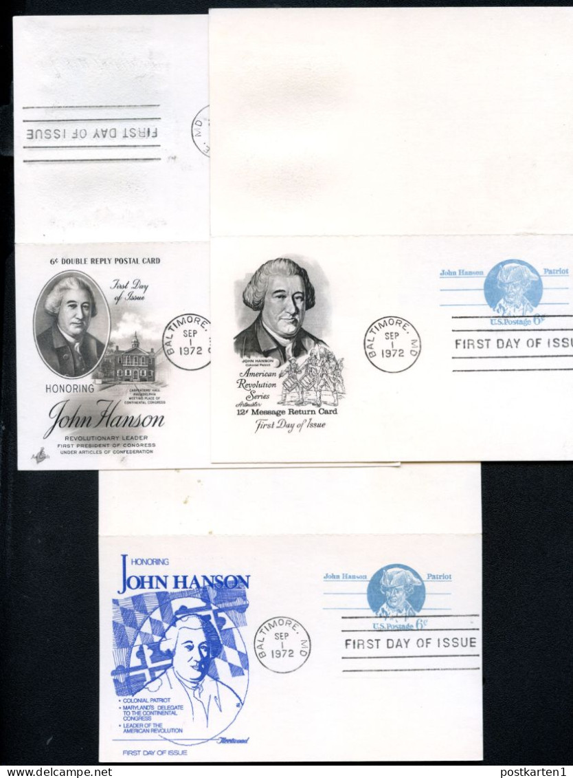 UY23 3 Postal Cards With Reply FDC 1972 - 1961-80