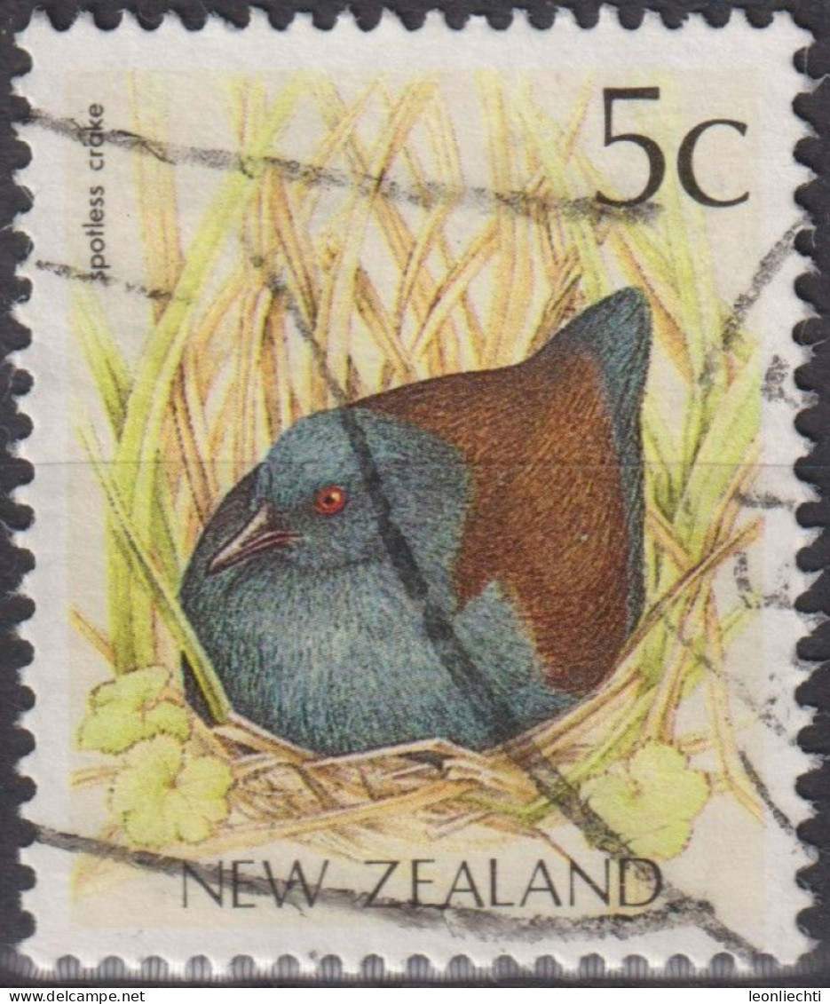 1991 Neuseeland ° Mi:NZ 1182, Sn:NZ 919, Yt:NZ 1126, Spotless Crake (Zapornia Tabuensis), Vögel - Oblitérés