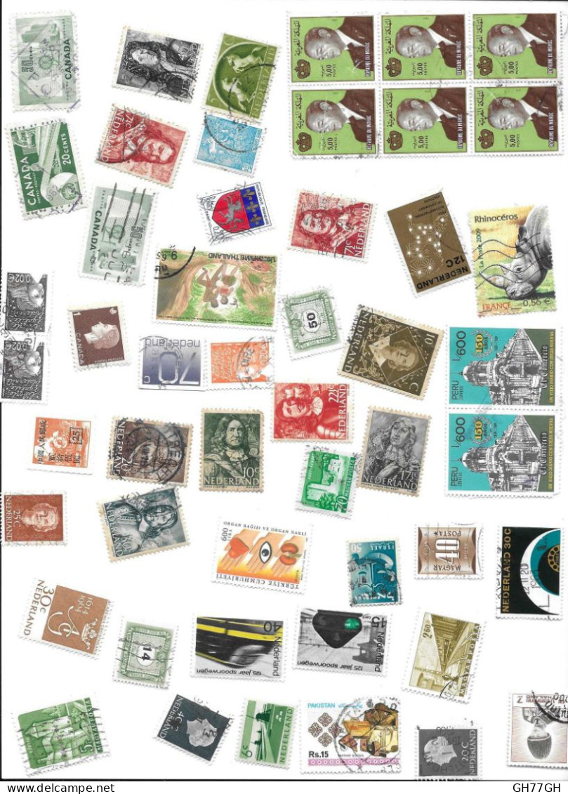 LOT DE TIMBRES DIVERS Issus D'une Collection Privée - Mezclas (max 999 Sellos)