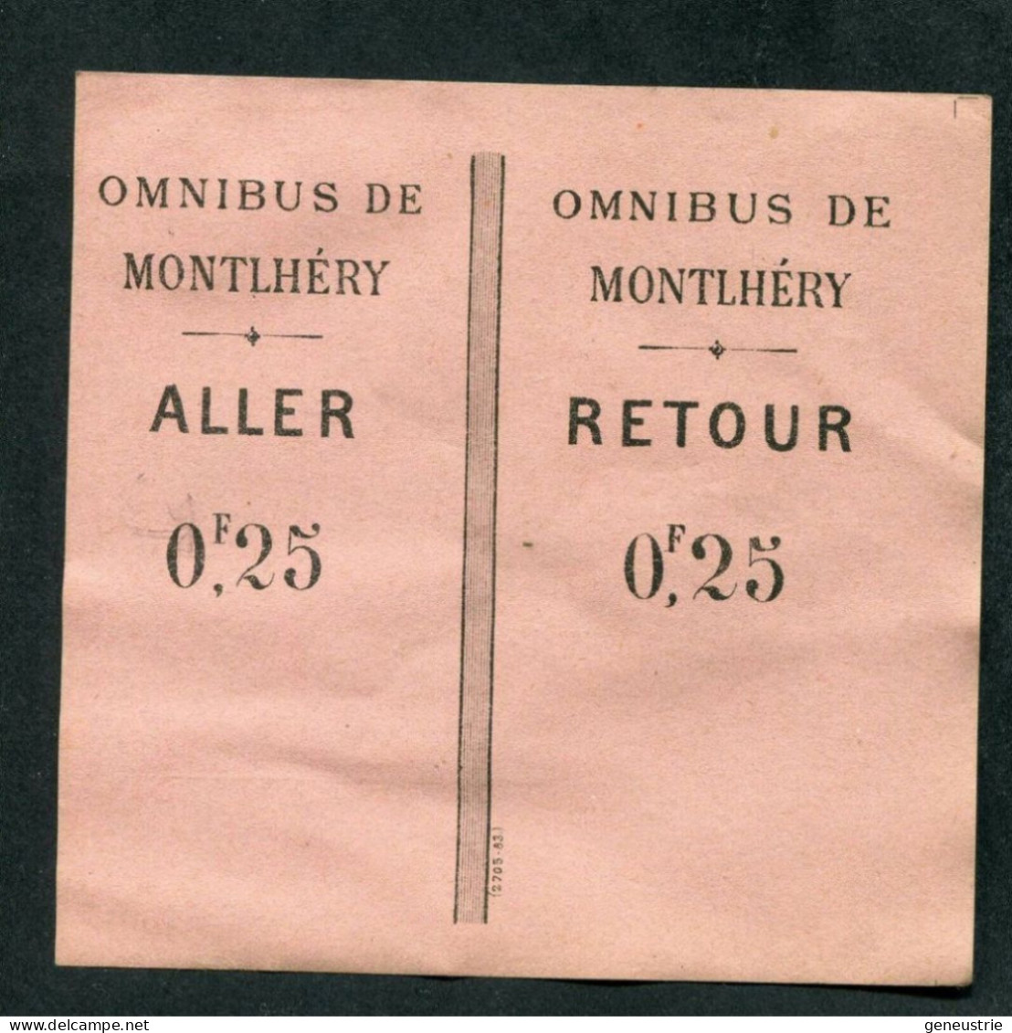 Ticket De Diligence (Maison Daniel-Louis Meyer) Omnibus De Montlhéry (Essonne) French Diligence Ticket - Non Classés