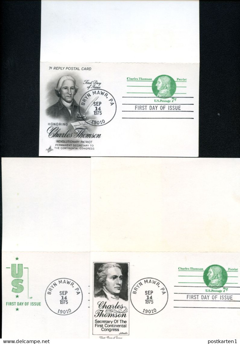 UY25 3 Postal Cards With Reply FDC 1975 - 1961-80
