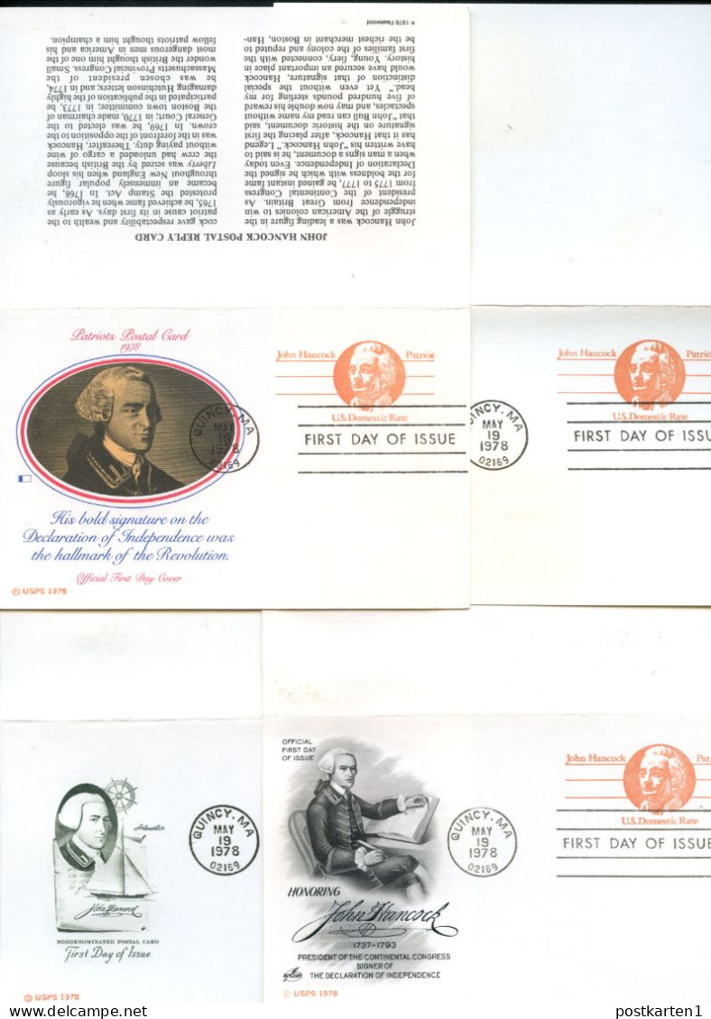 UY29 4 Postal Cards With Reply FDC 1978 - 1961-80