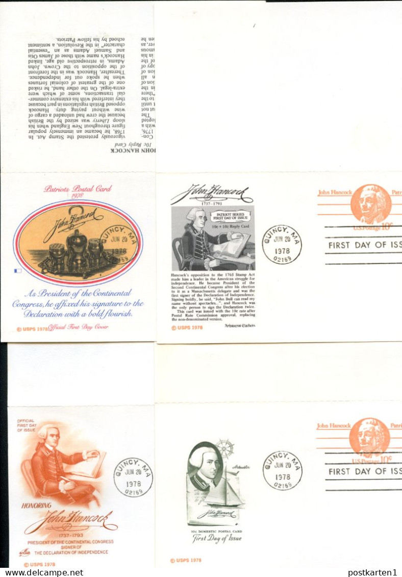 UY30 4 Postal Cards With Reply FDC 1978 - 1961-80