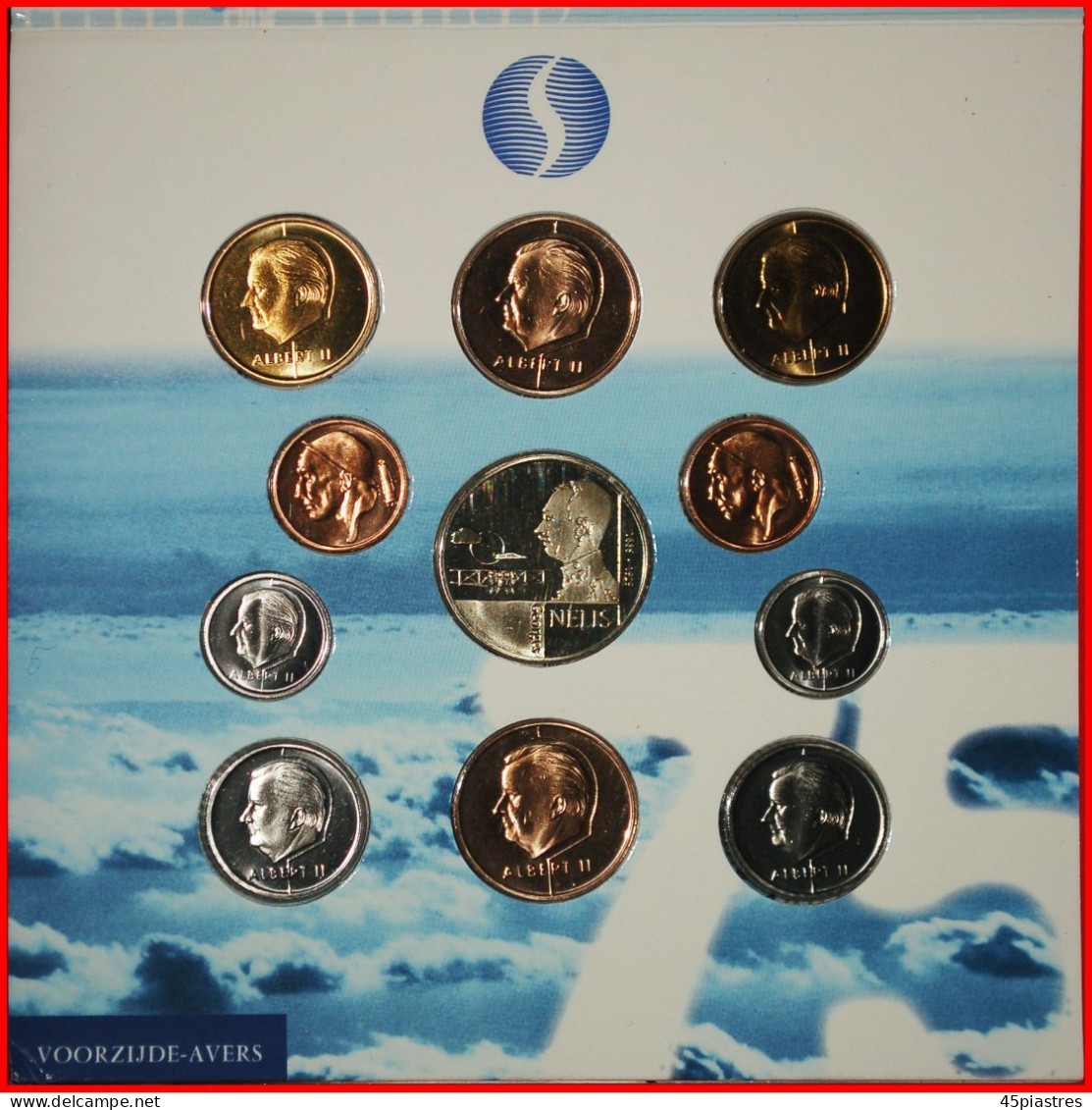 * PLANE 1923 - SWITZERLAND 1995: BELGIUM  MINT SET 1998 10 COINS WITH MEDAL!  · LOW START · NO RESERVE! - FDEC, BU, BE & Münzkassetten