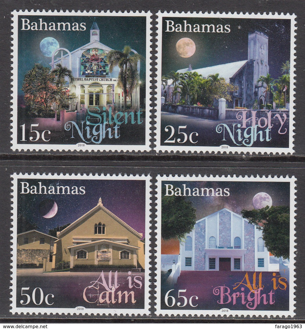 2018 Bahamas Christmas Noel Complete Set Of 4 MNH - Bahamas (1973-...)
