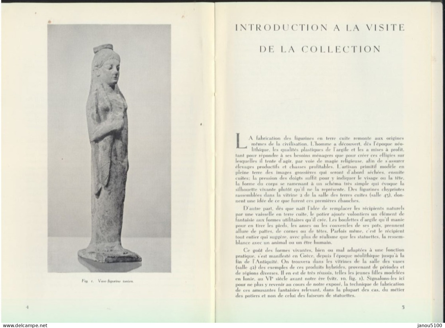 ART  -  ARCHEOLOGIE     "  TERRES CUITES GRECQUES "     VIOLETTE VERHOOGEN            1956. - Arqueología