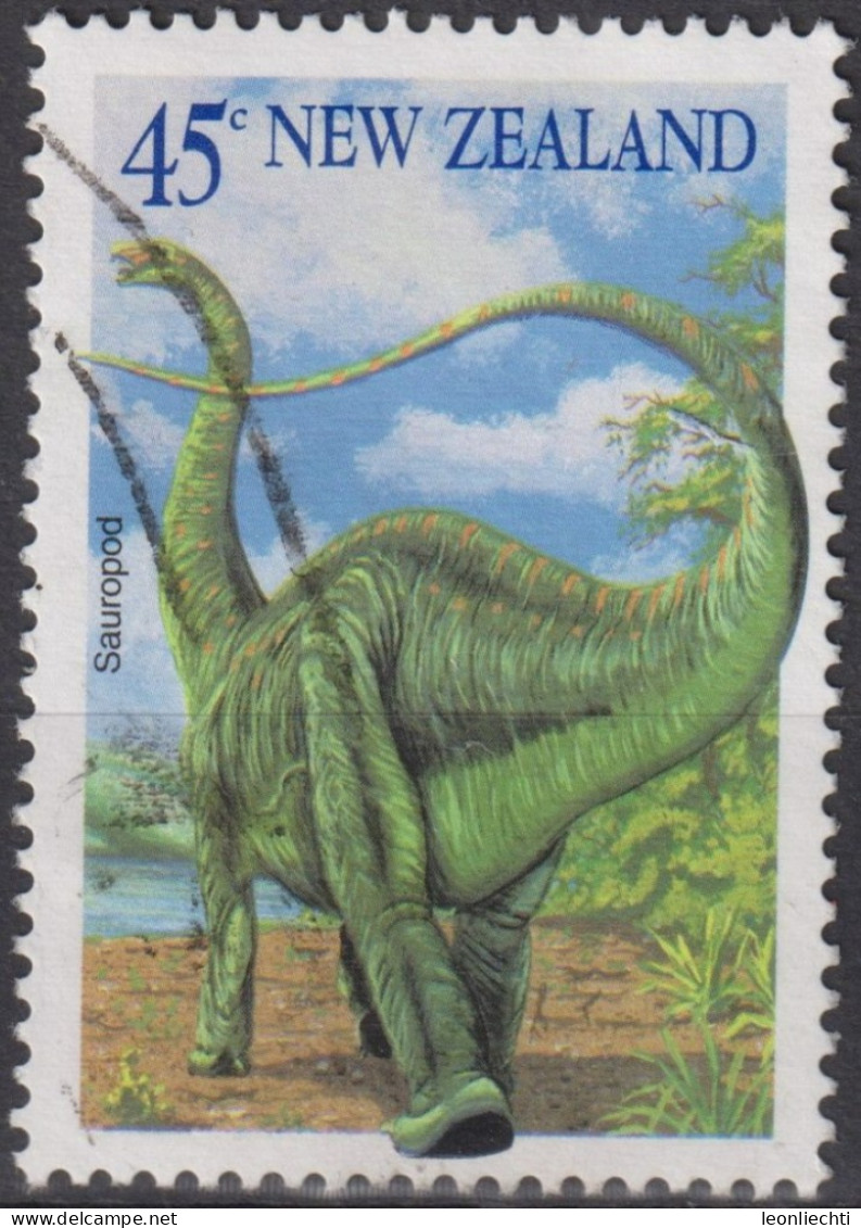 1993 Neuseeland ° Mi:NZ 1315A, Sn:NZ 1180, Yt:NZ 1247, Apatosaurus - Sauropod, Prähistorische Tiere - Oblitérés