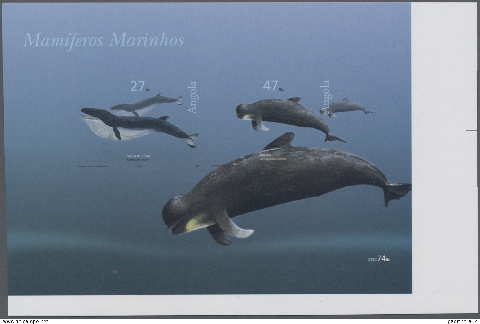 Angola: 2003/2004. Collection containing 47 IMPERFORATE stamps (inclusive some s