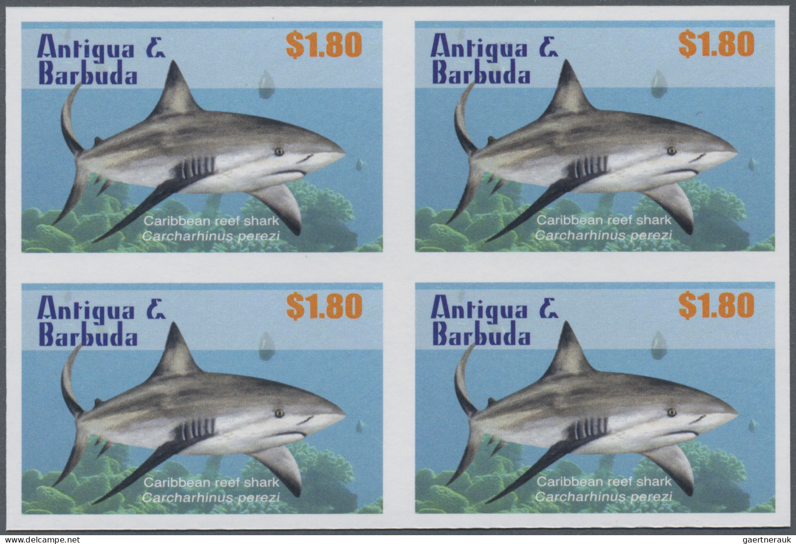 Antigua: 2003/2014. Collection Containing 377 IMPERFORATE Stamps (inclusive Some - Antigua And Barbuda (1981-...)