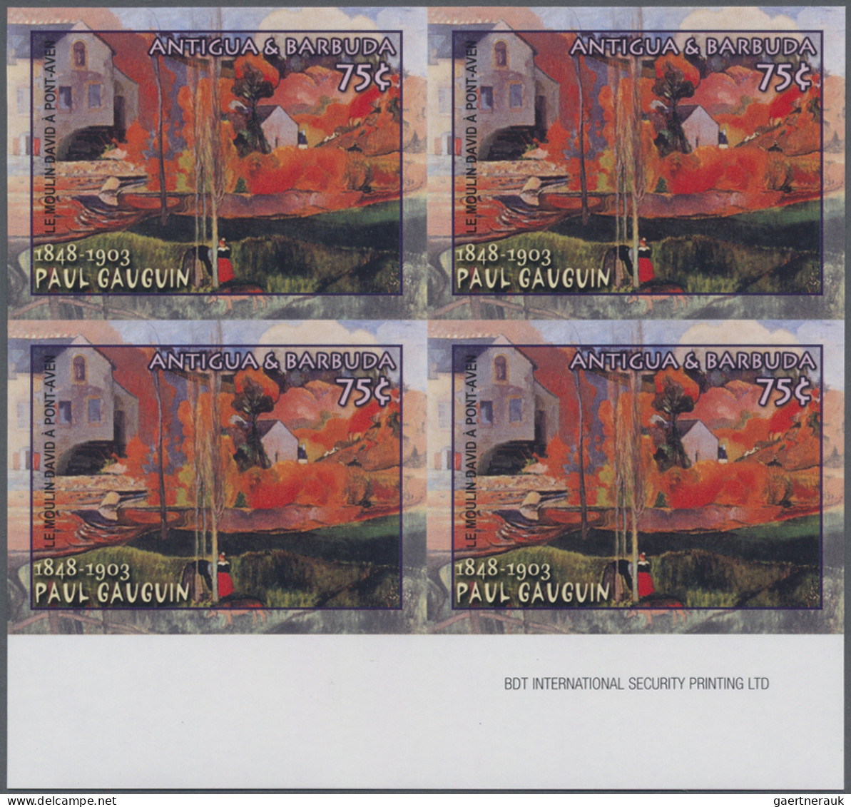 Antigua: 2003/2014. Collection containing 377 IMPERFORATE stamps (inclusive some
