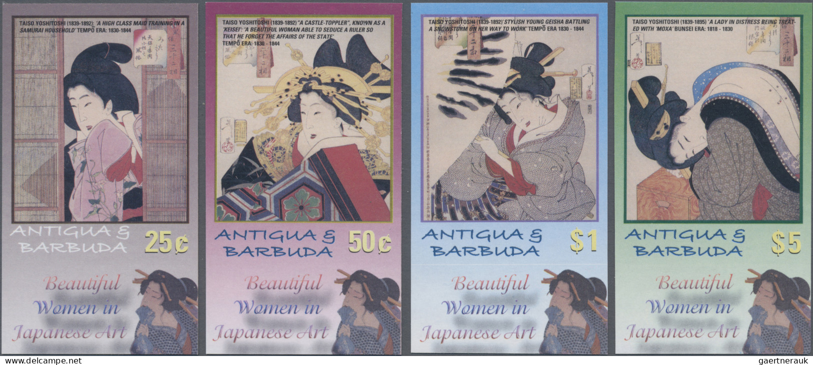 Antigua: 2003/2014. Collection containing 377 IMPERFORATE stamps (inclusive some