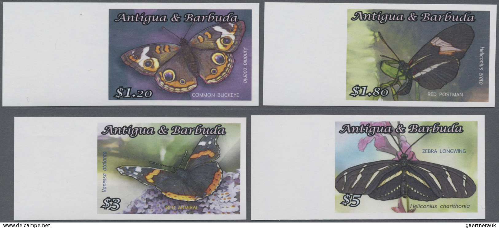 Antigua: 2003/2014. Collection containing 377 IMPERFORATE stamps (inclusive some