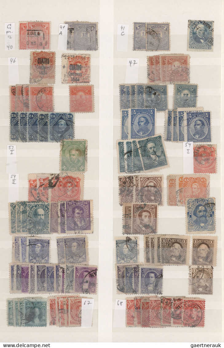 Argentina: 1865/2015 (approx.), Collection In Thick Stockbook Starting From The - Other & Unclassified