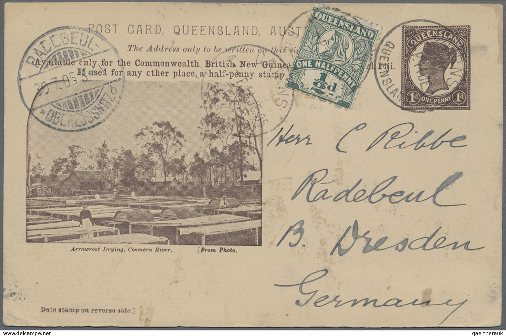 Queensland - Postal Stationery: 1904, Pictorial Issue 'Available Only For The Co - Covers & Documents