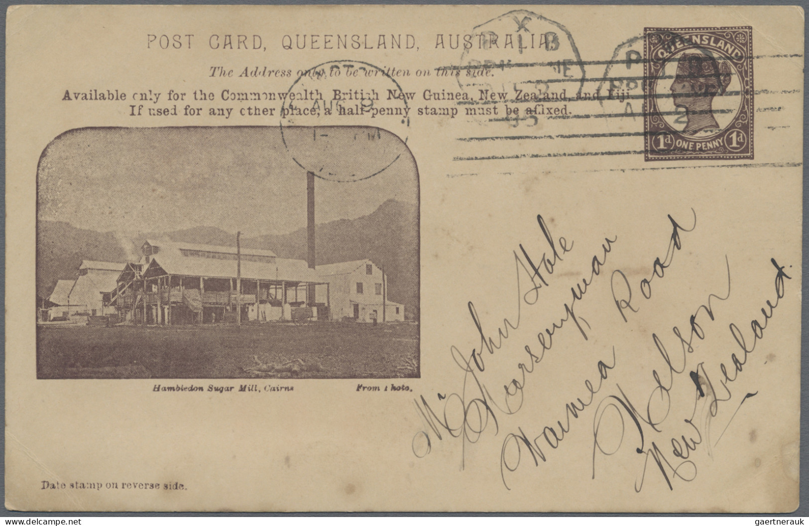 Queensland - postal stationery: 1904, Pictorial Issue 'Available only for the Co