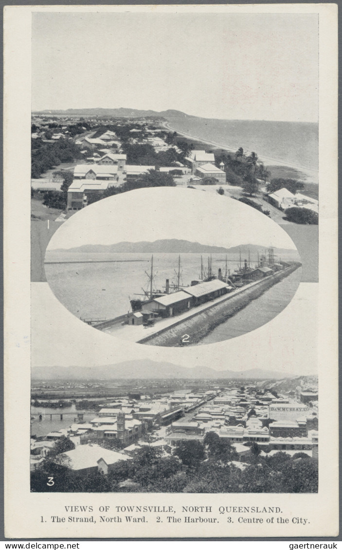 Queensland - Postal Stationery: 1910, Black & White Views, 1d Red Postcard (H&G - Cartas & Documentos