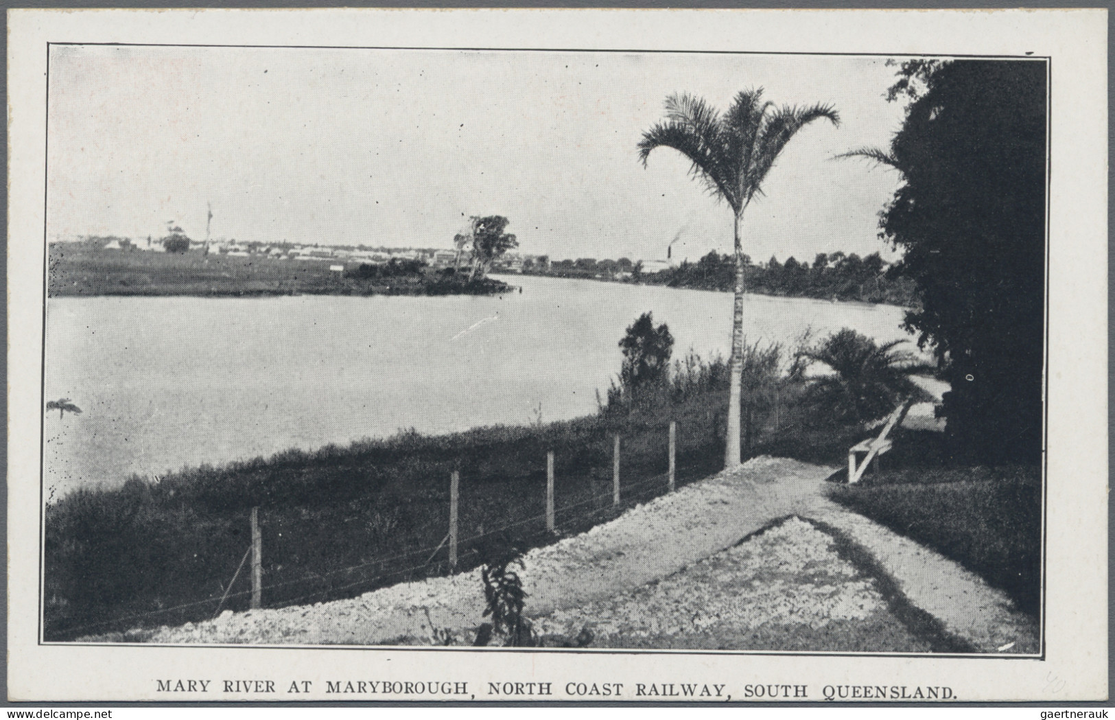 Queensland - postal stationery: 1910, Black & White Views, 1d red postcard (H&G