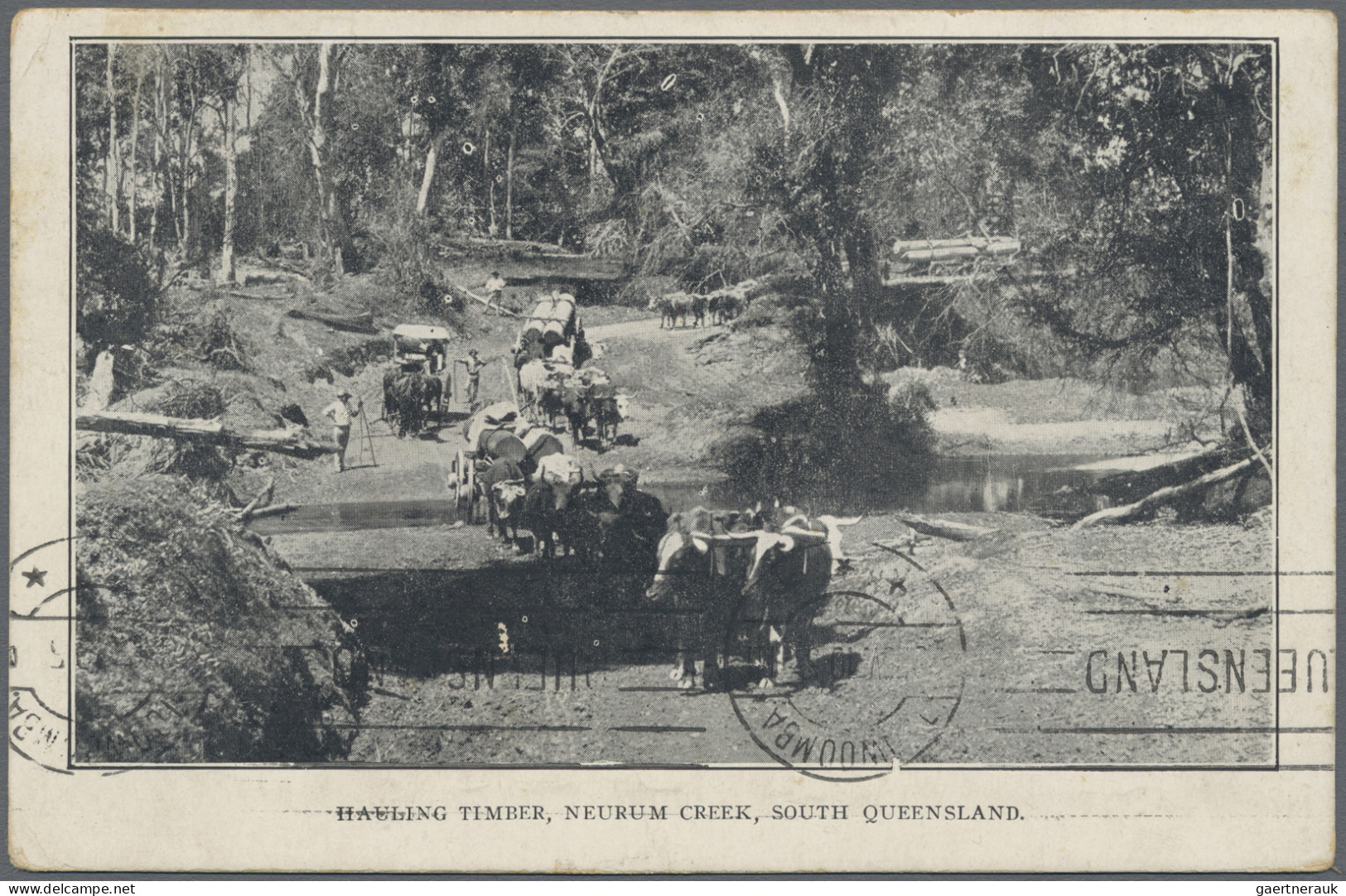 Queensland - Postal Stationery: 1910, Black & White Views, 1d Red Postcard (H&G - Briefe U. Dokumente