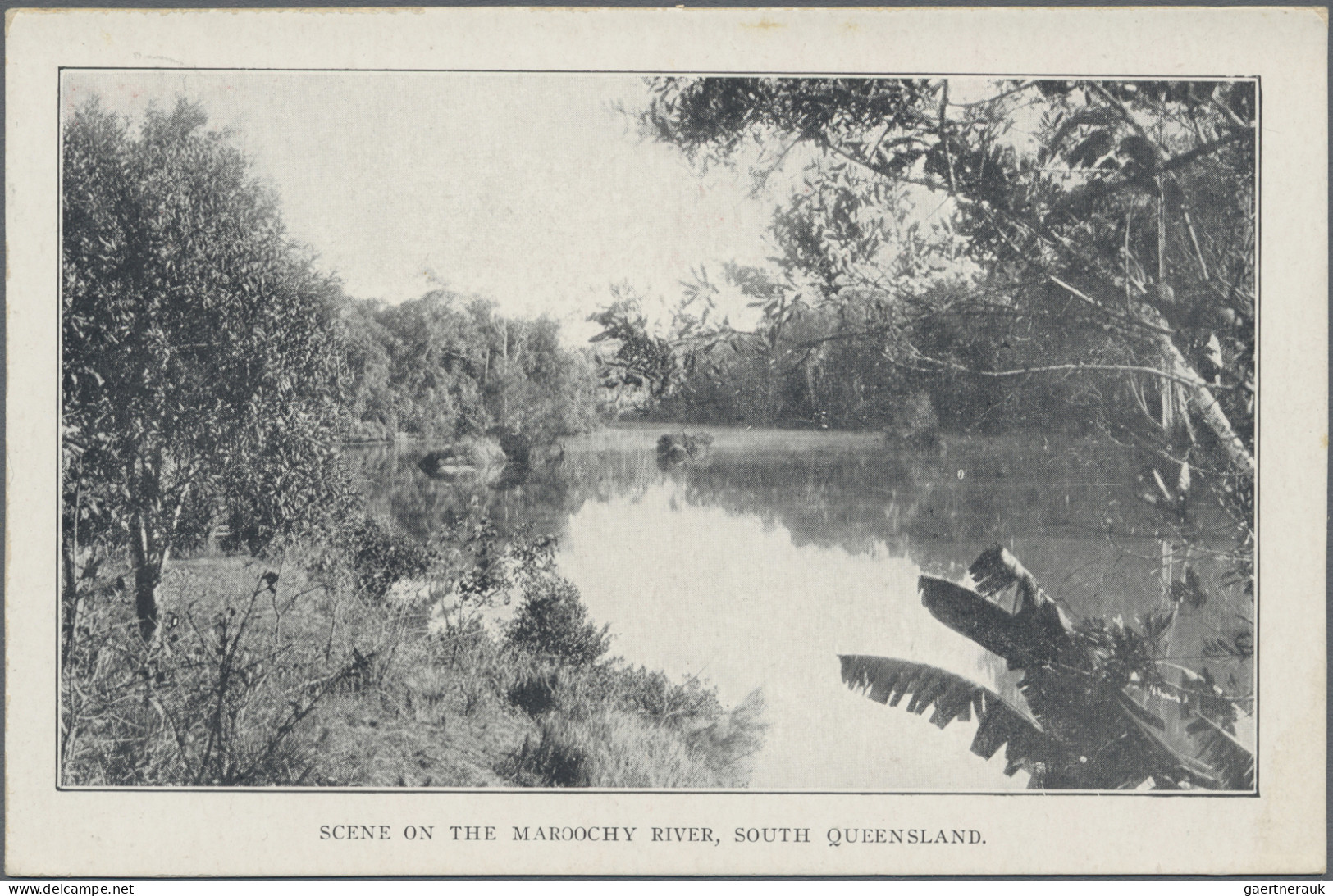 Queensland - Postal Stationery: 1910, Black & White Views, 1d Red Postcard (H&G - Covers & Documents