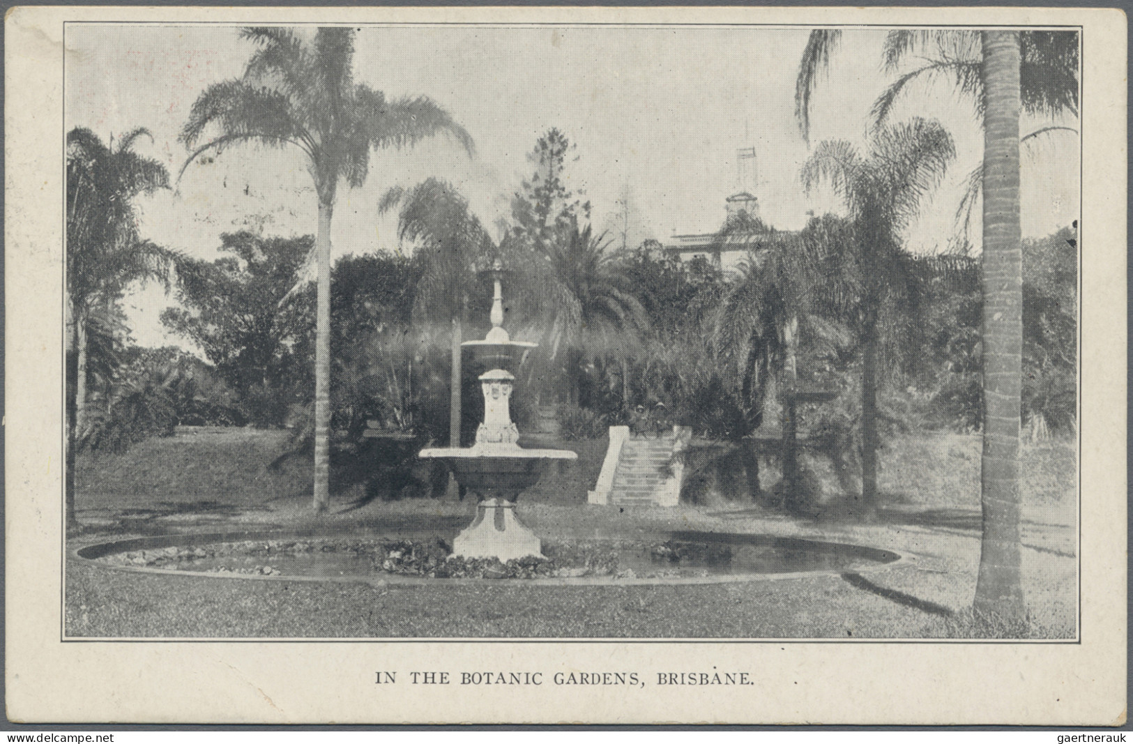 Queensland - postal stationery: 1910, Black & White Views, 1d red postcard (H&G