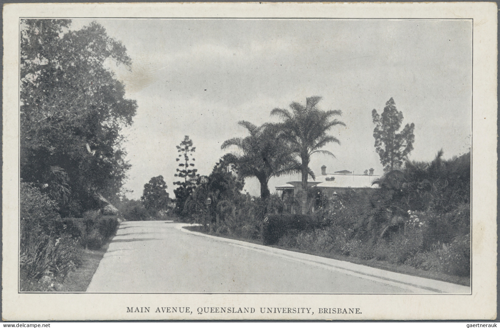 Queensland - postal stationery: 1910, Black & White Views, 1d red postcard (H&G