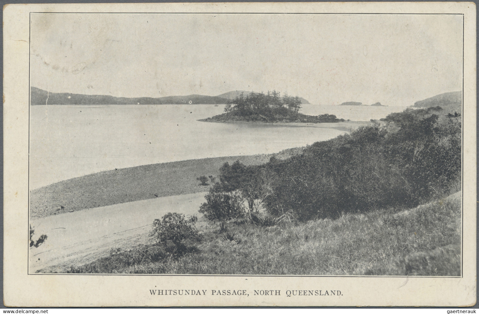 Queensland - postal stationery: 1910, Black & White Views, 1d red postcard (H&G