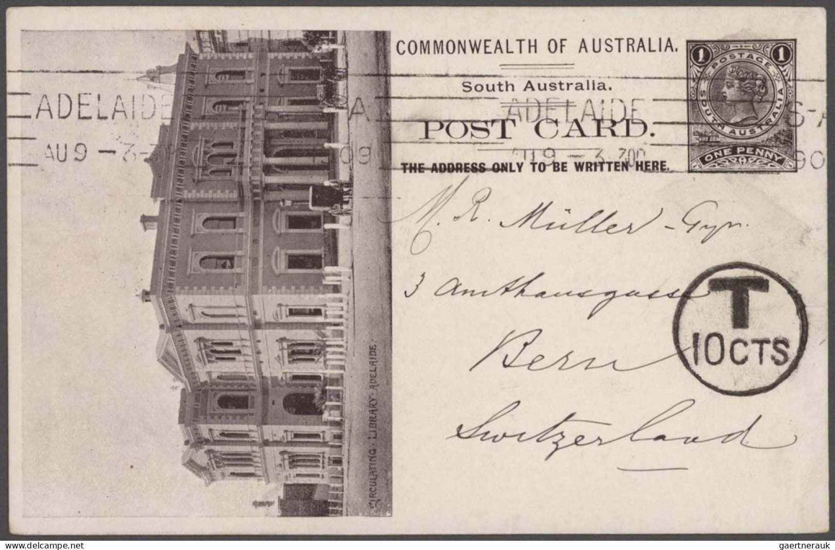 South Australia - Postal Stationery: 1900/1911 Ca., Collection With Ca.40 Used P - Other & Unclassified