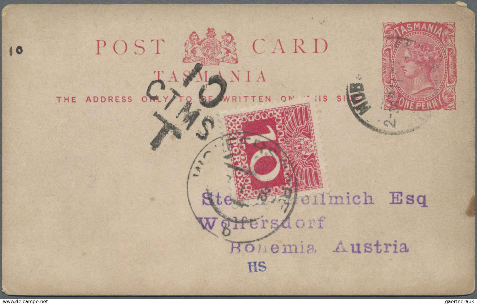 Tasmania -  Postal Stationery: 1900/1912 Ca., Collection With Ca.20 Mostly Used - Lettres & Documents