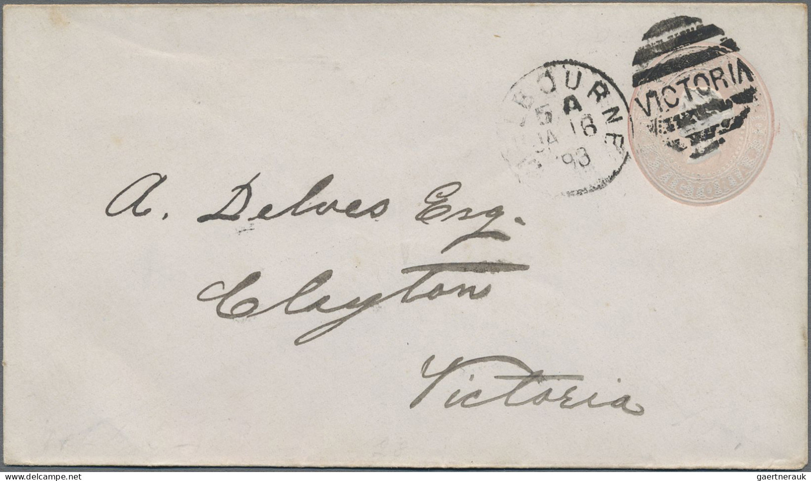 Victoria - Postal Stationery: 1873/1906, Collection Of 28 USED ENVELOPES Incl. R - Sonstige & Ohne Zuordnung