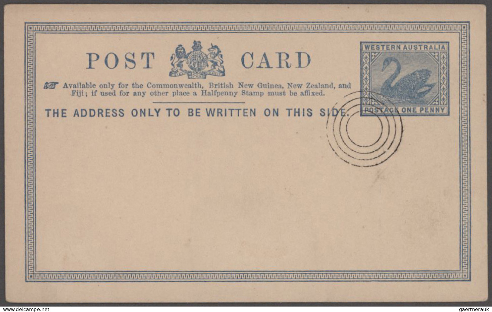 Western Australia - Postal Stationery: 1900/1912 Ca., Collection With Ca.45 Used - Andere & Zonder Classificatie