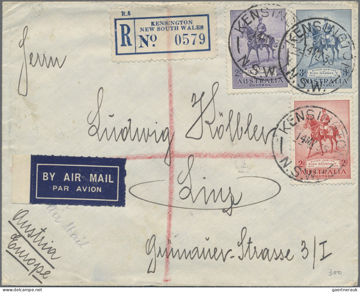 Australia: 1908/1938, Covers (7 Inc. 5 By Air) And Ppc (2, Real Photo Cards Of H - Sammlungen