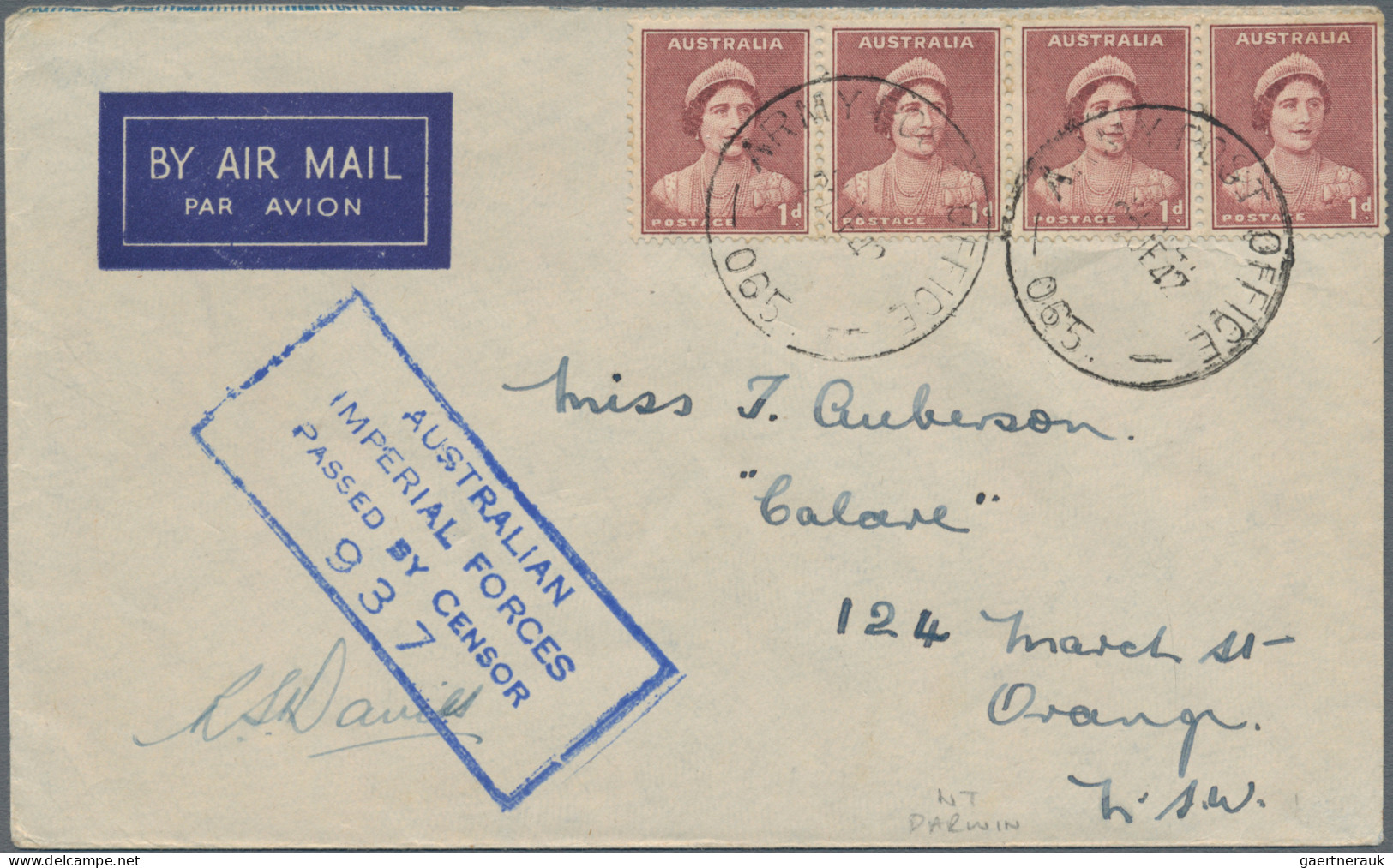Australia: 1939/1951, 40 Covers (inc. Three Registered), Many Used With Military - Verzamelingen