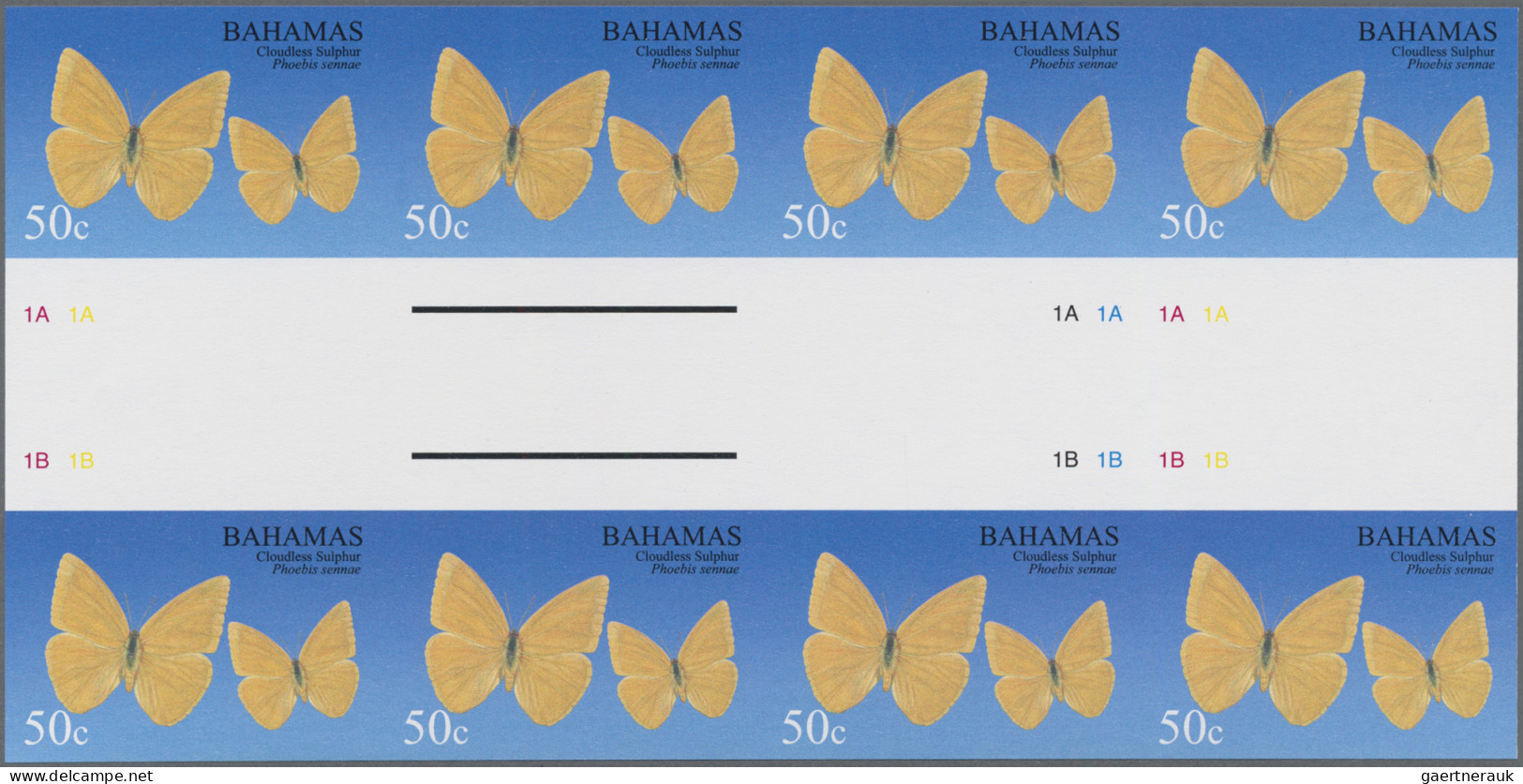 Bahamas: 1999/2008. Collection containing 1443 IMPERFORATE stamps (inclusive som